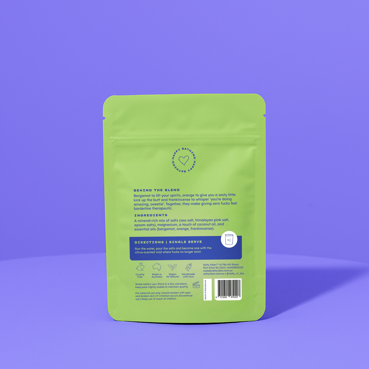 BATH SALTS | ZERO F*CKS 100g