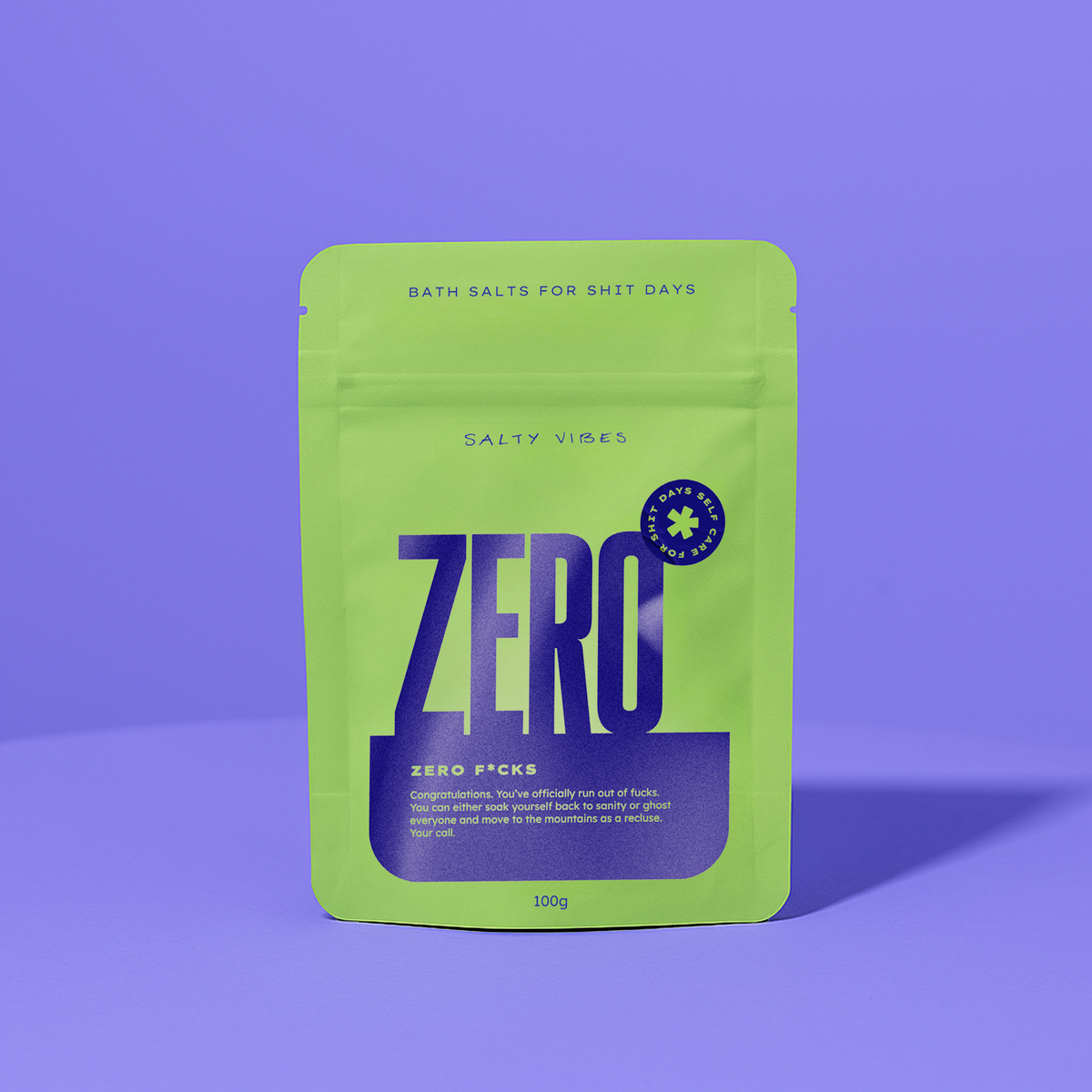 BATH SALTS | ZERO F*CKS 100g